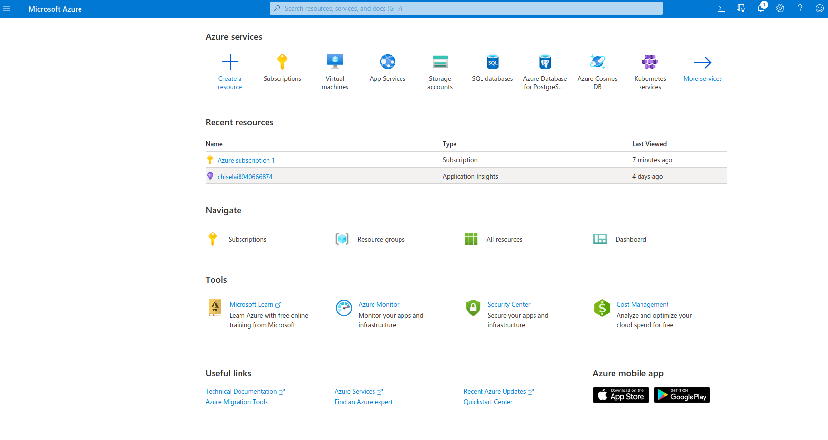 Azure Home Page-1